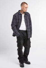 Camasa Classic Sherpa Anthracite/Black Checkered Brandit - Caldura Urbana si Durabilitate
