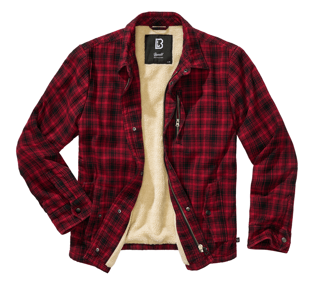 Camasa Classic Sherpa Red/Black Checkered Brandit - Caldura Urbana