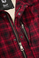 Camasa Classic Sherpa Red/Black Checkered Brandit - Caldura Urbana