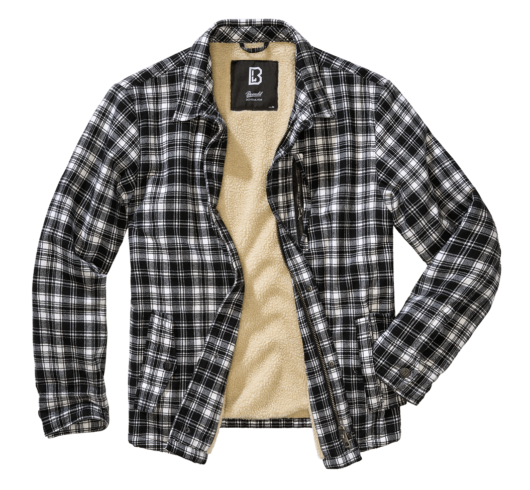 Camasa Classic Sherpa White/Black Brandit - Caldura si Stil Autentic
