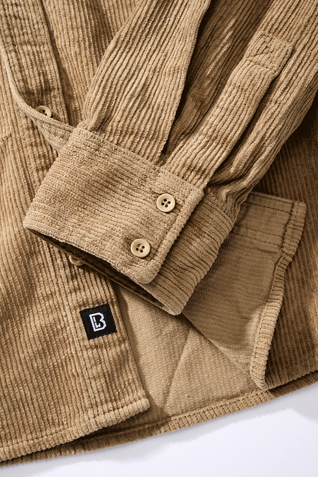 Camasa Corduroy Classic Long Sleeve Camel Brandit - Caldura si Stil Autentic