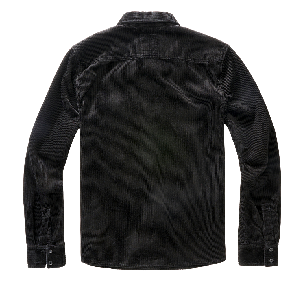 Camasa Corduroy Classic Long Sleeve Negru Brandit - Caldura si Mobilitate