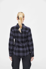 Camasa Dama Flanela Amy Long Sleeve Black/Grey Gingham Dama Brandit - Caldura si Stil Autentic