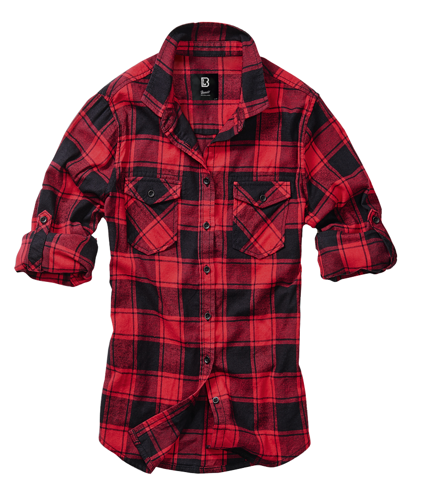 Camasa Dama Flanela Amy Long Sleeve Red/Black Checkered Dama Brandit - Caldura si Stil Autentic