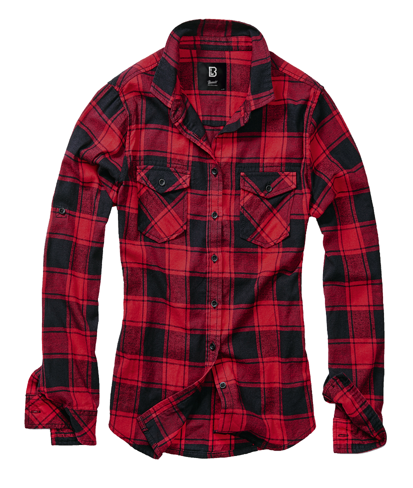 Camasa Dama Flanela Amy Long Sleeve Red/Black Checkered Dama Brandit - Caldura si Stil Autentic