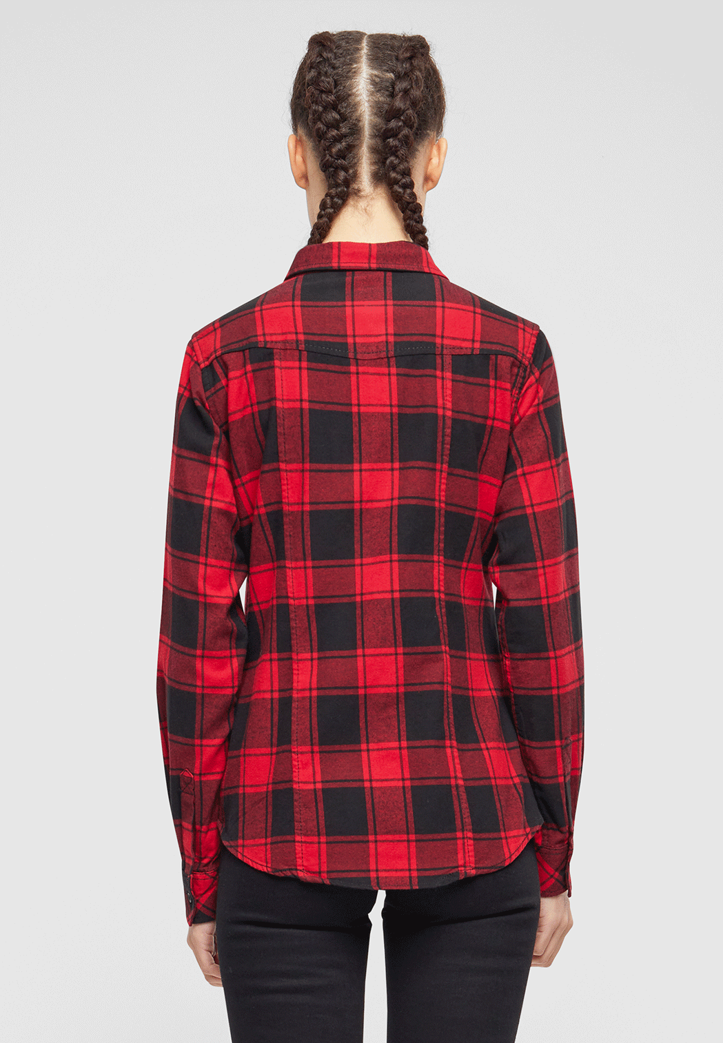 Camasa Dama Flanela Amy Long Sleeve Red/Black Checkered Dama Brandit - Caldura si Stil Autentic