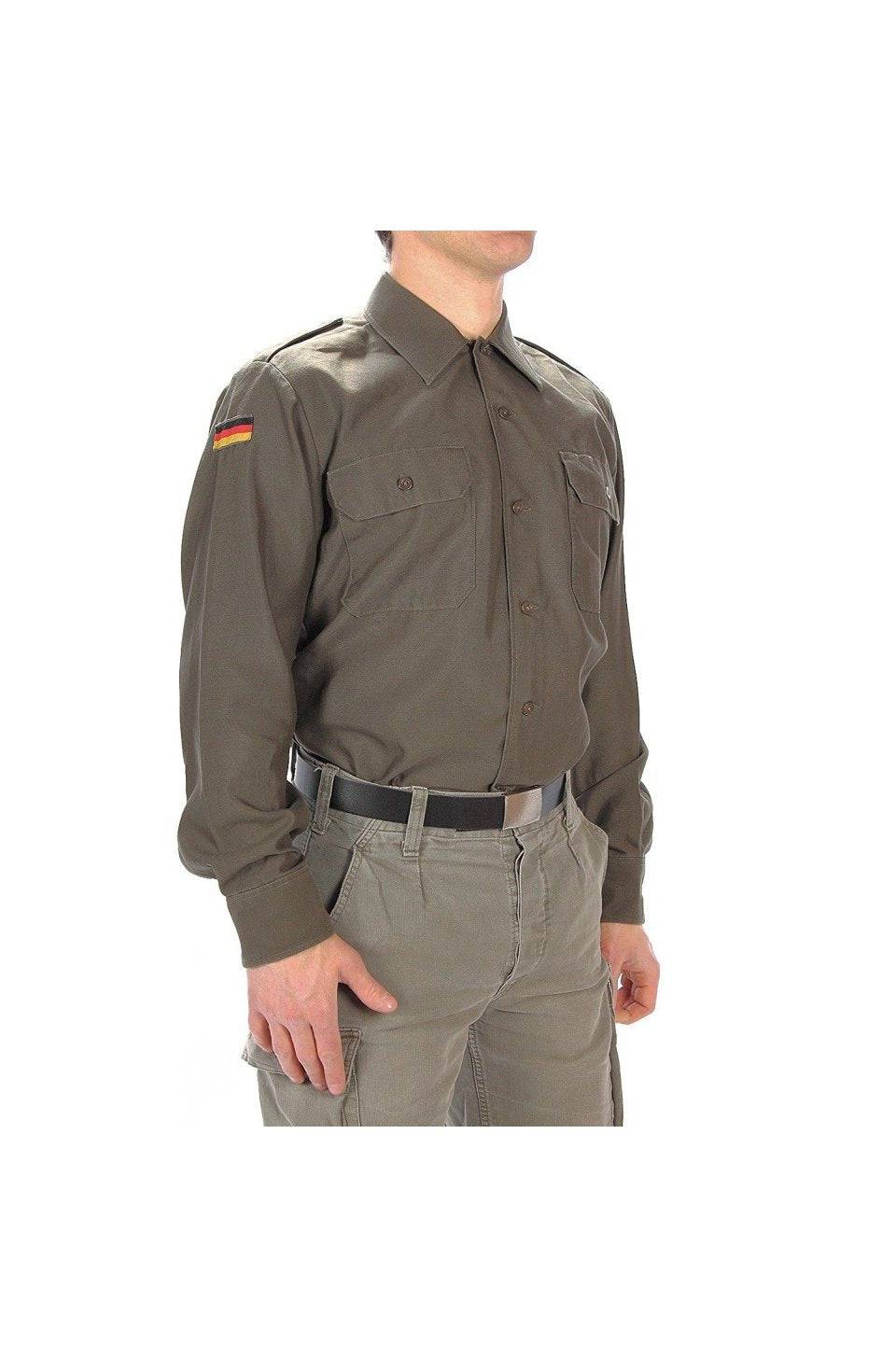 Cămașă de Campanie Germană – Culoare OD (Olive Drab)
