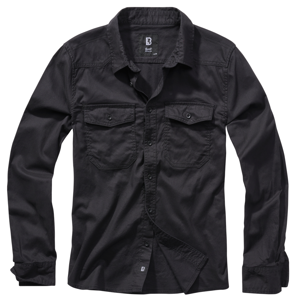 Camasa Flanela Long Sleeve Negru Brandit - Caldura Durabila