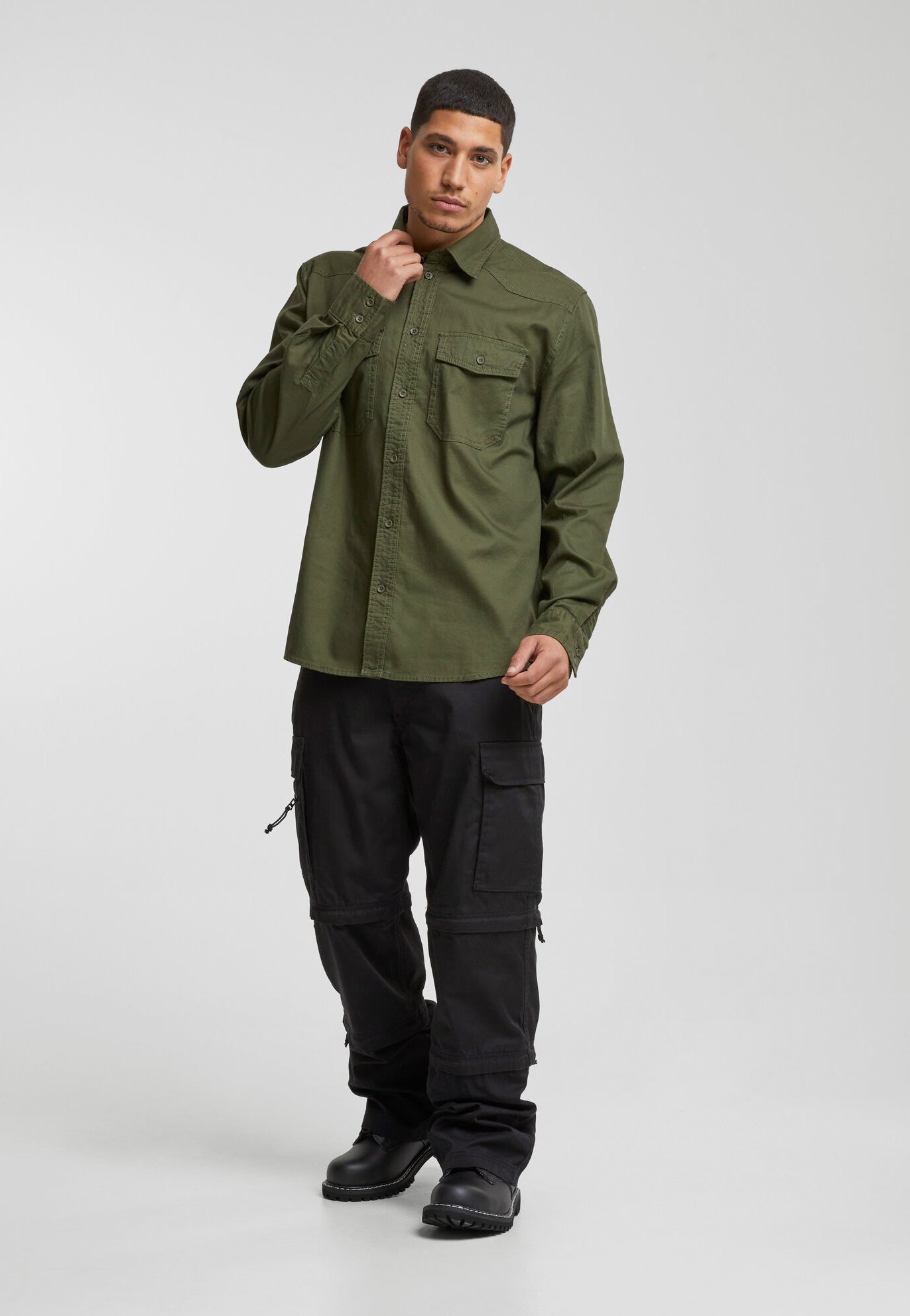 Camasa Flanela Long Sleeve Olive Brandit - Caldura si Confort Durabil