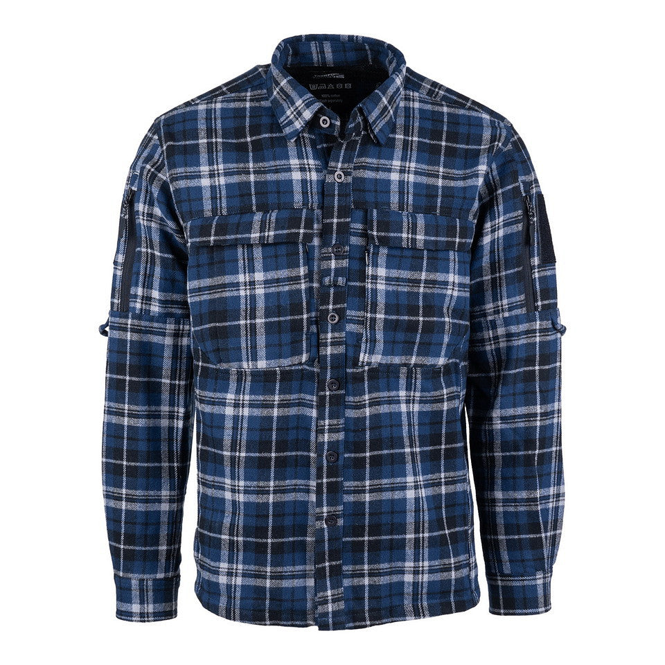 Camasă Flannel Contractor Albastru/Gri TF-2215 - Confort Tactic Superior