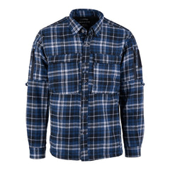 Camasă Flannel Contractor Albastru/Gri TF-2215 - Confort Tactic Superior