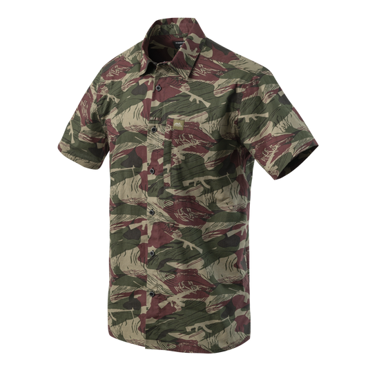 Cămașă Hawaiiană Helikon-Tex Brushstroke Camo cu Buzunar Ascuns