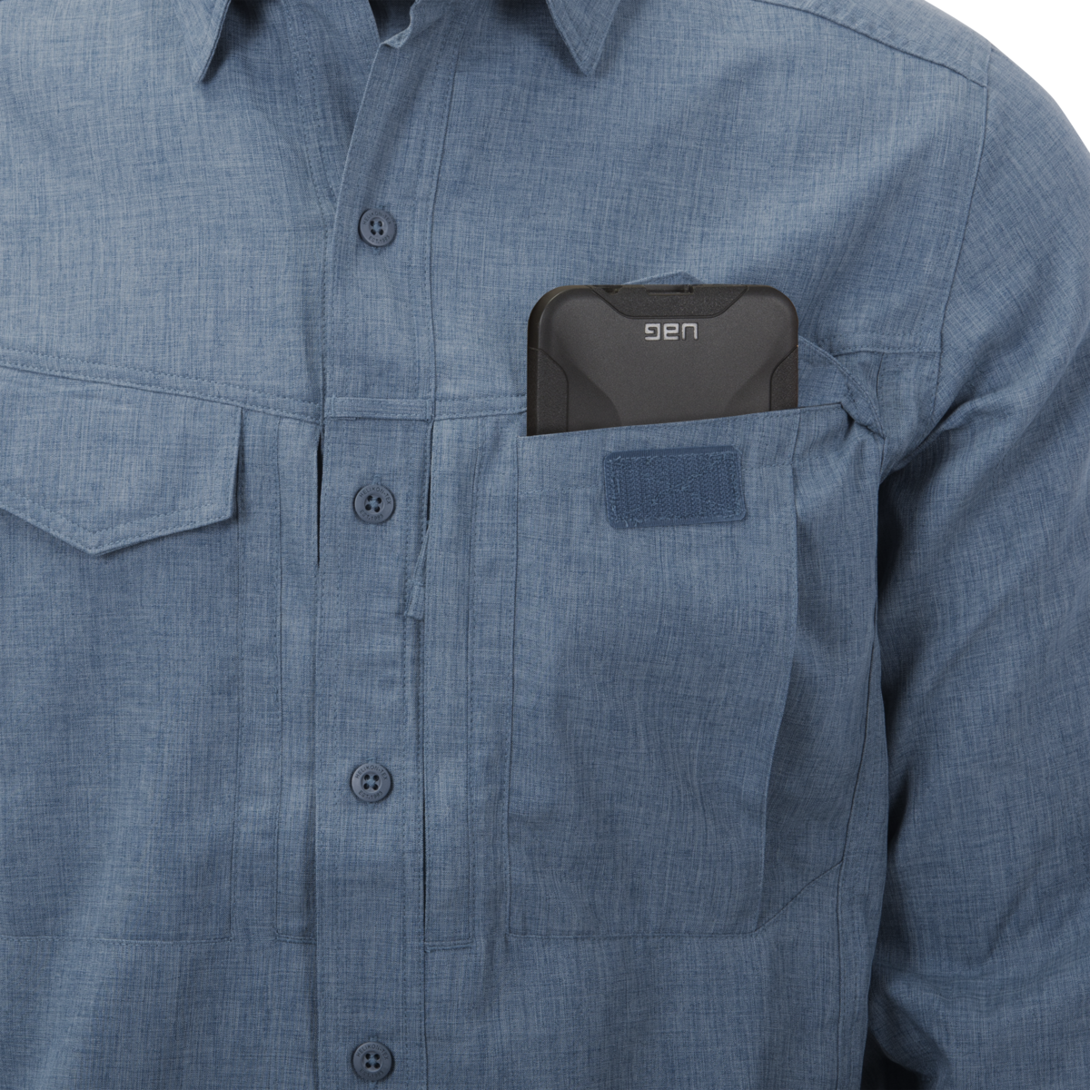 Cămașă Helikon-Tex Defender Mk2 Gentleman UPF30 Melange Light Blue