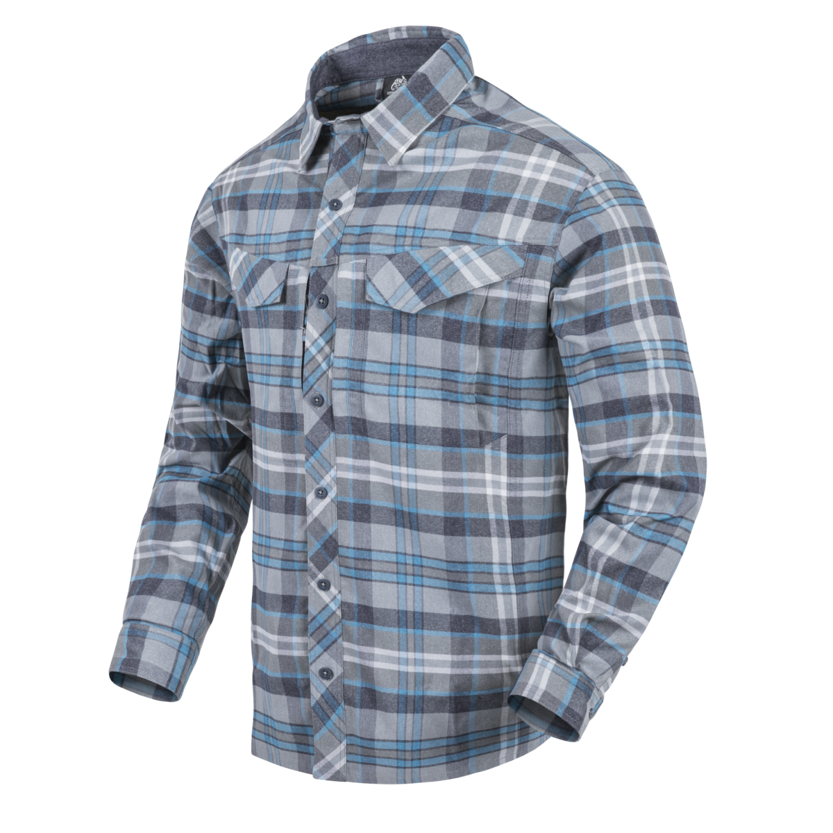 Cămașă Helikon-Tex Defender Mk2 Pilgrim Blue Plaid cu protecție UV UPF50