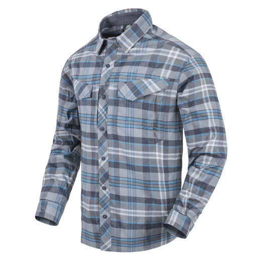 Cămașă Helikon-Tex Defender Mk2 Pilgrim Blue Plaid cu protecție UV UPF50