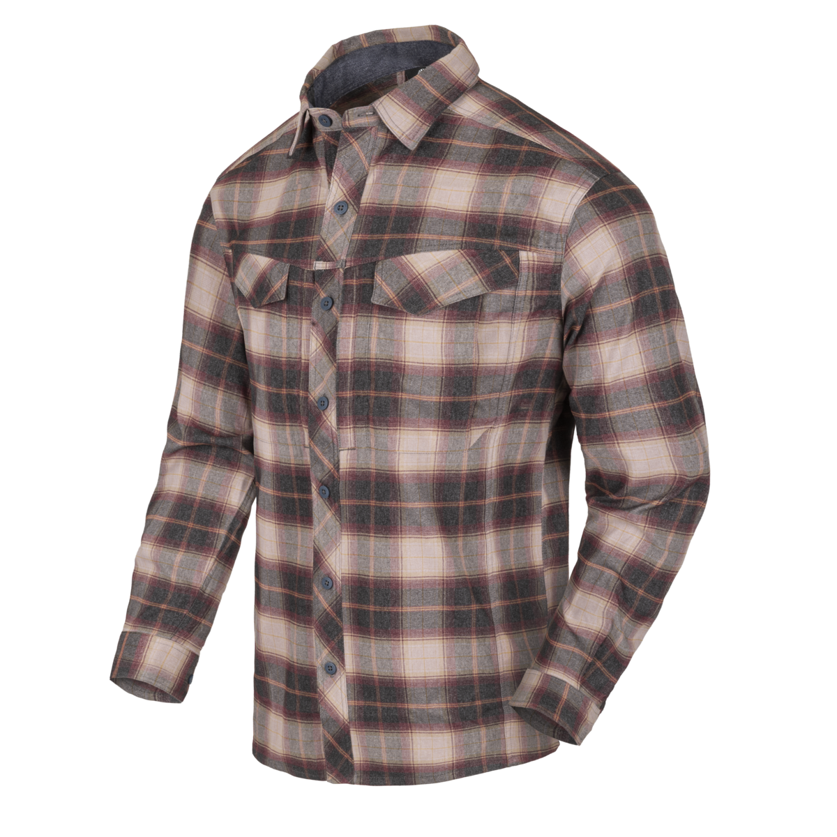 Cămașă Helikon-Tex Defender Mk2 PILGRIM® Rust Plaid cu protecție UV UPF50