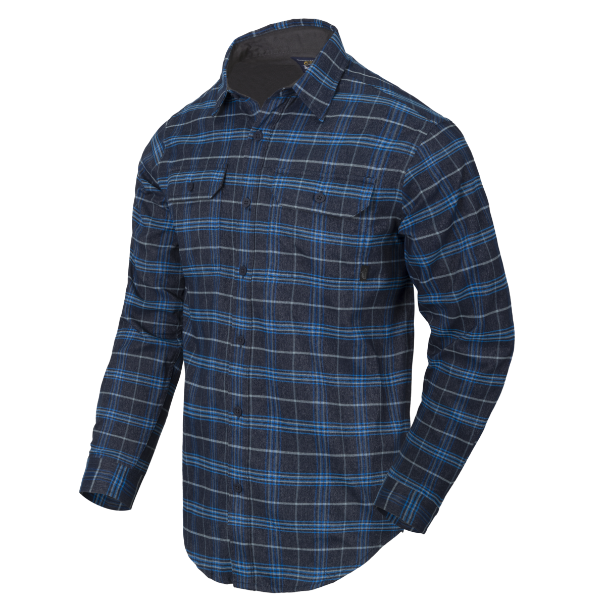 Cămașă Helikon-Tex Greyman Blue Stonework Plaid cu Buzunar Ascuns