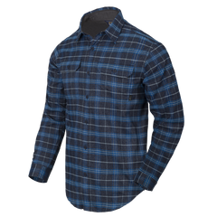 Cămașă Helikon-Tex Greyman Blue Stonework Plaid cu Buzunar Ascuns
