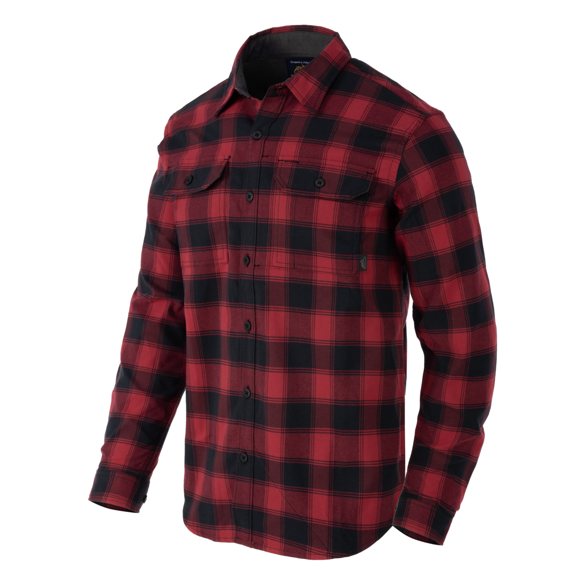 Cămașă Helikon-Tex Greyman Checkered Coral Crimson