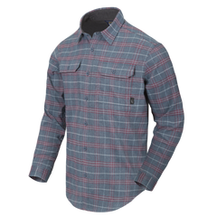 Cămașă Helikon-Tex Greyman Graphite Plaid cu Buzunar Ascuns