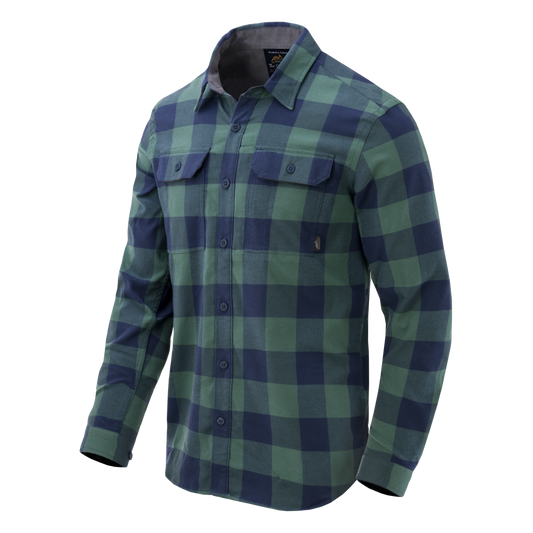 Cămașă Helikon-Tex Greyman Moss Green Checkered Cu Buzunar Ascuns