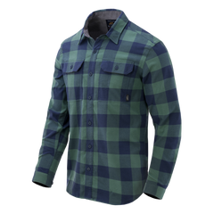Cămașă Helikon-Tex Greyman Moss Green Checkered Cu Buzunar Ascuns