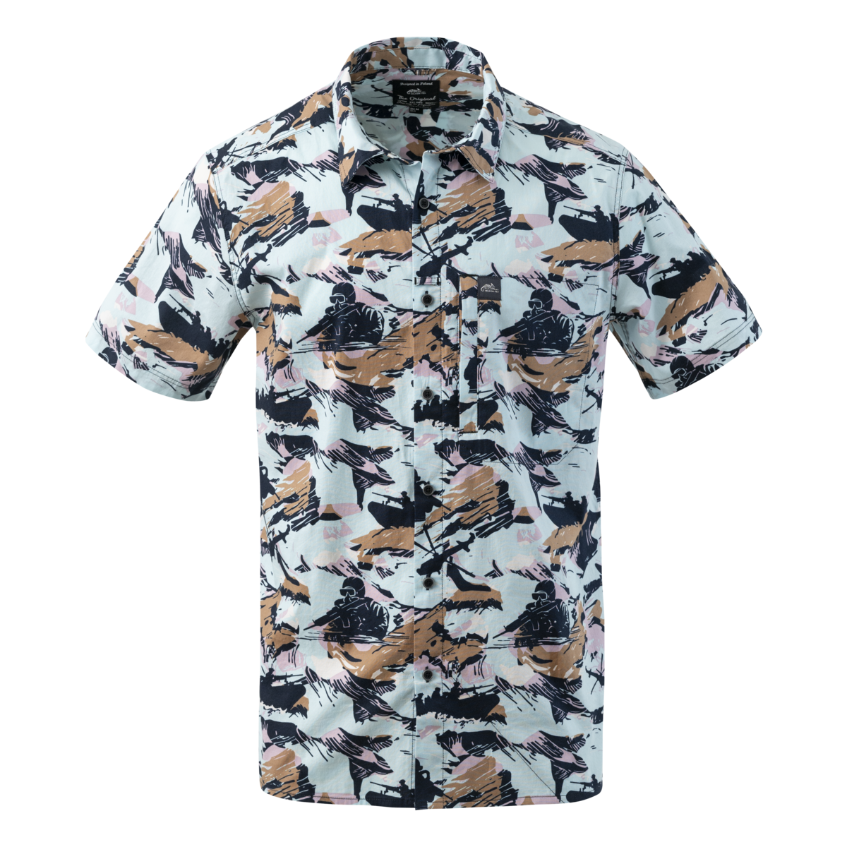 Cămașă Helikon-Tex Hawaiian Dark Ops Bumbac Elastic