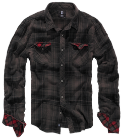 Camasa In Carouri Duncan Long Sleeve Brown/Black Checkered Brandit - Stil si Durabilitate