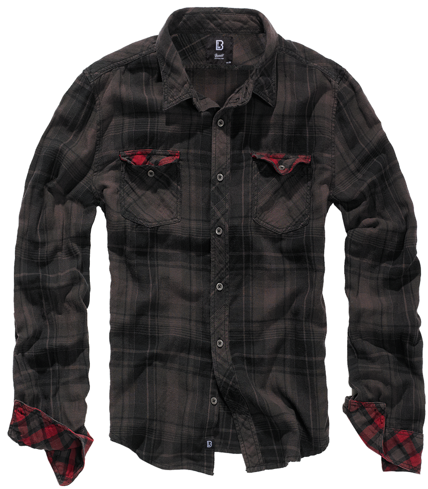 Camasa In Carouri Duncan Long Sleeve Brown/Black Checkered Brandit - Stil si Durabilitate