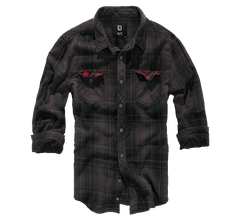 Camasa In Carouri Duncan Long Sleeve Brown/Black Checkered Brandit - Stil si Durabilitate