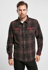 Camasa In Carouri Duncan Long Sleeve Brown/Black Checkered Brandit - Stil si Durabilitate