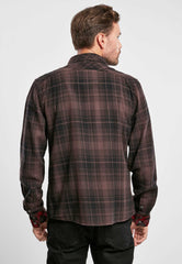 Camasa In Carouri Duncan Long Sleeve Brown/Black Checkered Brandit - Stil si Durabilitate