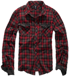 Camasa In Carouri Duncan Long Sleeve Red/Brown Checkered Brandit - Stil si Rezistenta