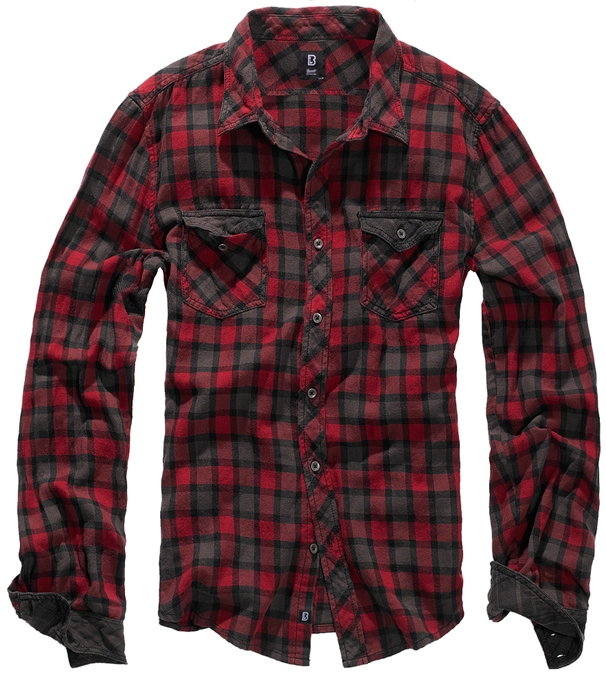 Camasa In Carouri Duncan Long Sleeve Red/Brown Checkered Brandit - Stil si Rezistenta