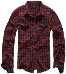 Camasa In Carouri Duncan Long Sleeve Red/Brown Checkered Brandit - Stil si Rezistenta