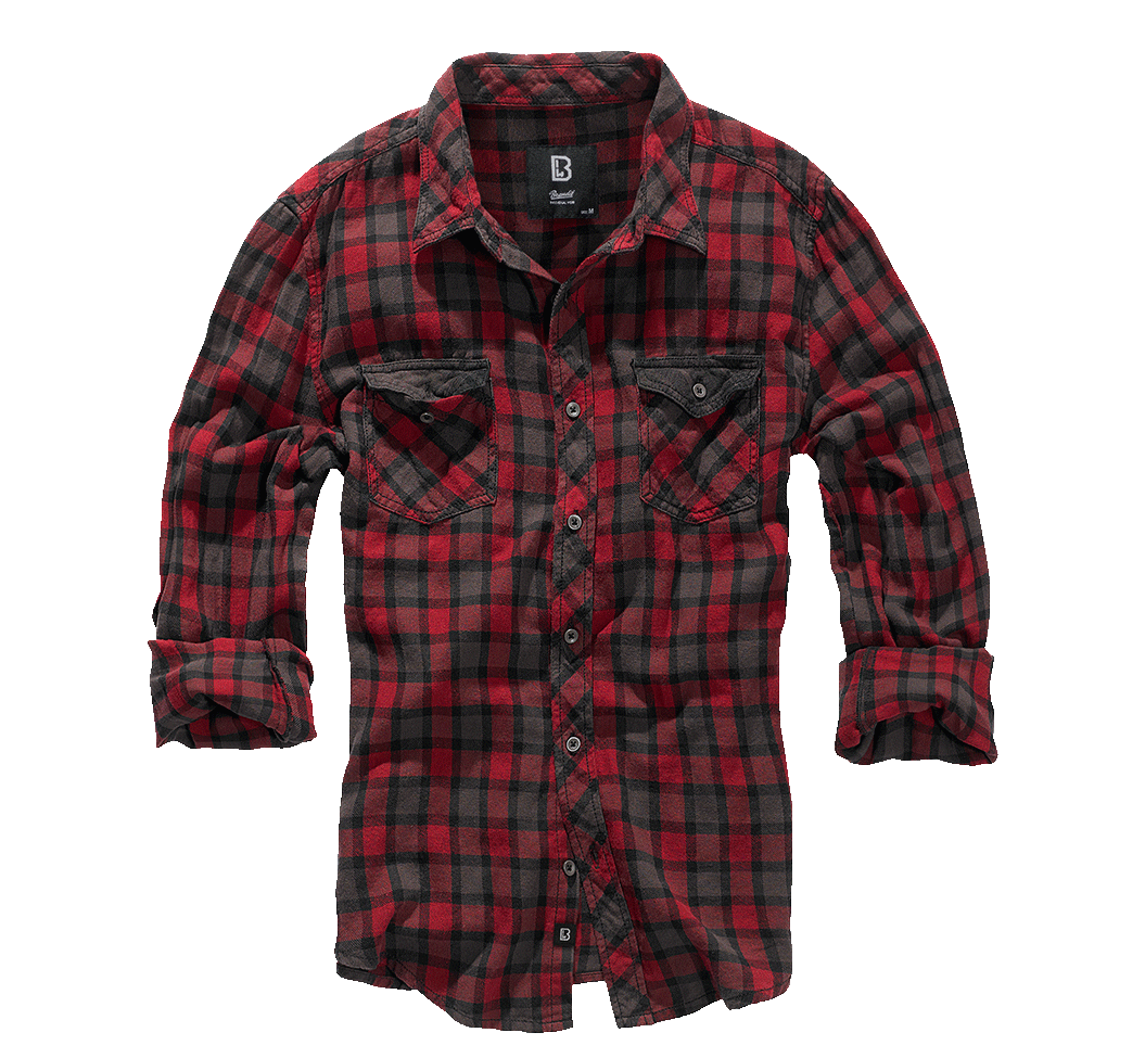 Camasa In Carouri Duncan Long Sleeve Red/Brown Checkered Brandit - Stil si Rezistenta