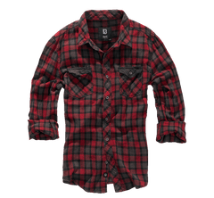 Camasa In Carouri Duncan Long Sleeve Red/Brown Checkered Brandit - Stil si Rezistenta