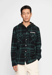 Camasa In Carouri Iron Maiden Sweathood Eddy Black/Green Brandit - Stil Autentic si Confort
