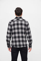 Camasa In Carouri Long Sleeve Black/Charcoal Brandit - Durabilitate si Confort