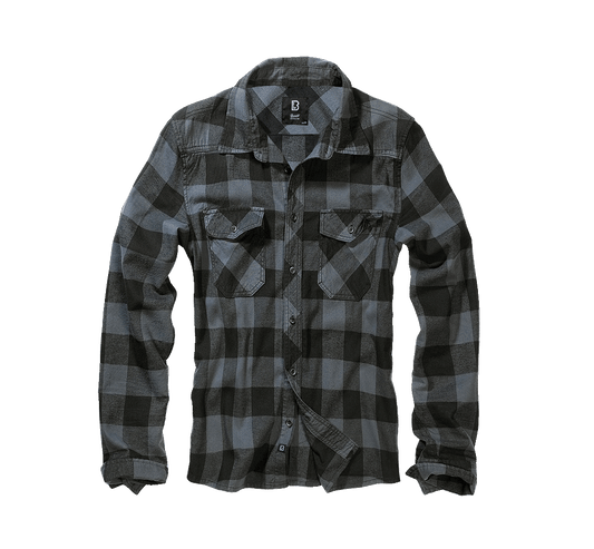 Camasa In Carouri Long Sleeve Black/Grey Checkered Brandit - Stil si Rezistenta
