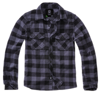 Camasa In Carouri Long Sleeve Black/Grey Gingham Copii Brandit - Confort si Stil Zilnic