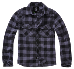 Camasa In Carouri Long Sleeve Black/Grey Gingham Copii Brandit - Confort si Stil Zilnic