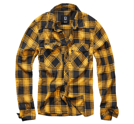 Camasa In Carouri Long Sleeve Black-Yell Brandit - Stil si Rezistenta