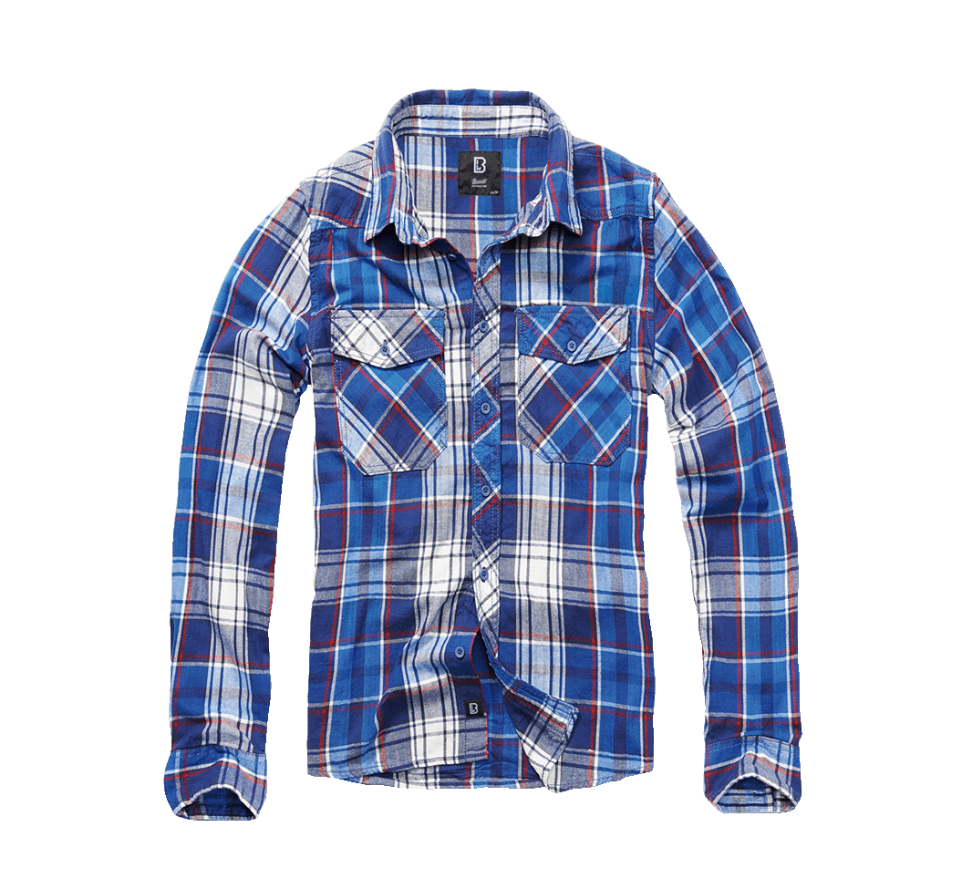 Camasa In Carouri Long Sleeve Navy Brandit - Stil Durabil