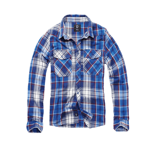 Camasa In Carouri Long Sleeve Navy Brandit - Stil Durabil