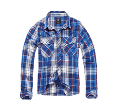 Camasa In Carouri Long Sleeve Navy Brandit - Stil Durabil