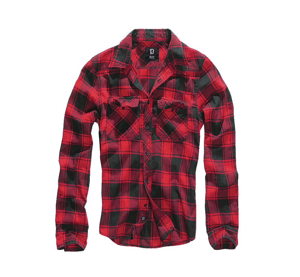 Camasa In Carouri Long Sleeve Red/Black Checkered Brandit - Stil si Durabilitate