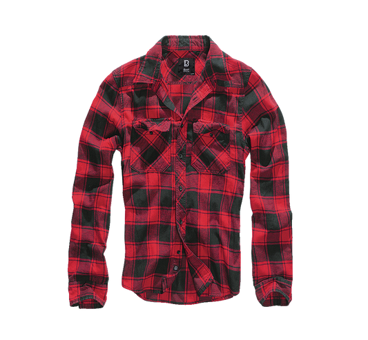 Camasa In Carouri Long Sleeve Red/Black Checkered Brandit - Stil si Durabilitate