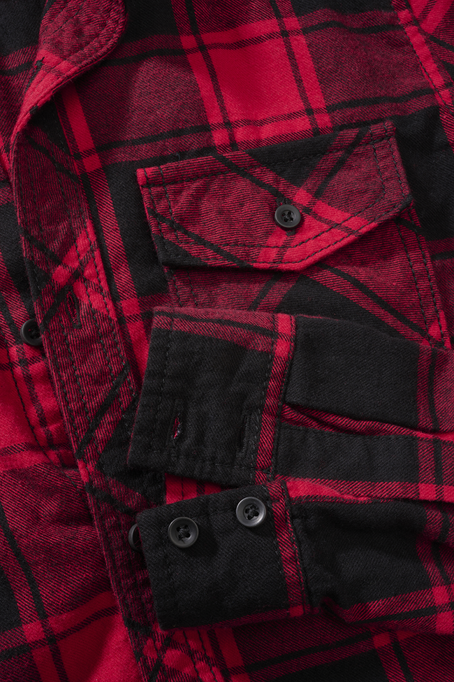 Camasa In Carouri Long Sleeve Red/Black Checkered Copii Brandit - Aventura si Confort