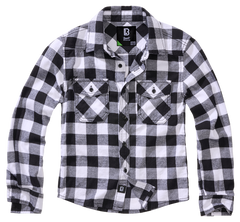 Camasa In Carouri Long Sleeve White/Black Checkered Copii Brandit - Versatilitate Zilnica